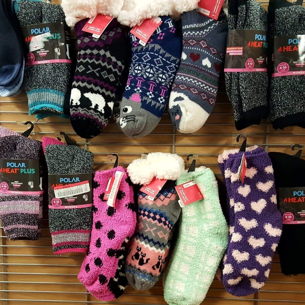 Lot of Women's Sherpa Fleece Lined Winter Sock Sli